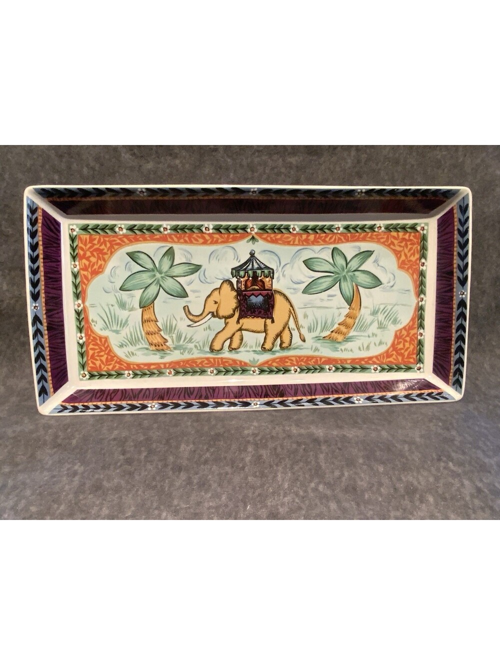 VTG Essex Collection ‘Kathmandu’ by Kate Williams 13.5” x 6.75” Serving Platter